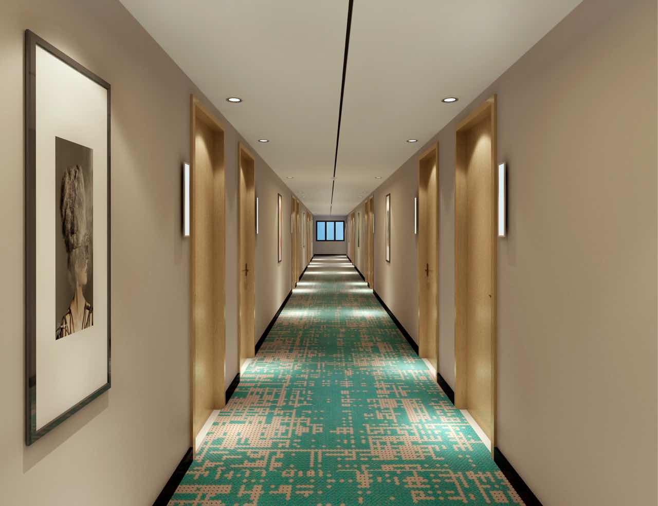 2018 Simple Color Design Corridor Carpet For hotel, Wilton ...