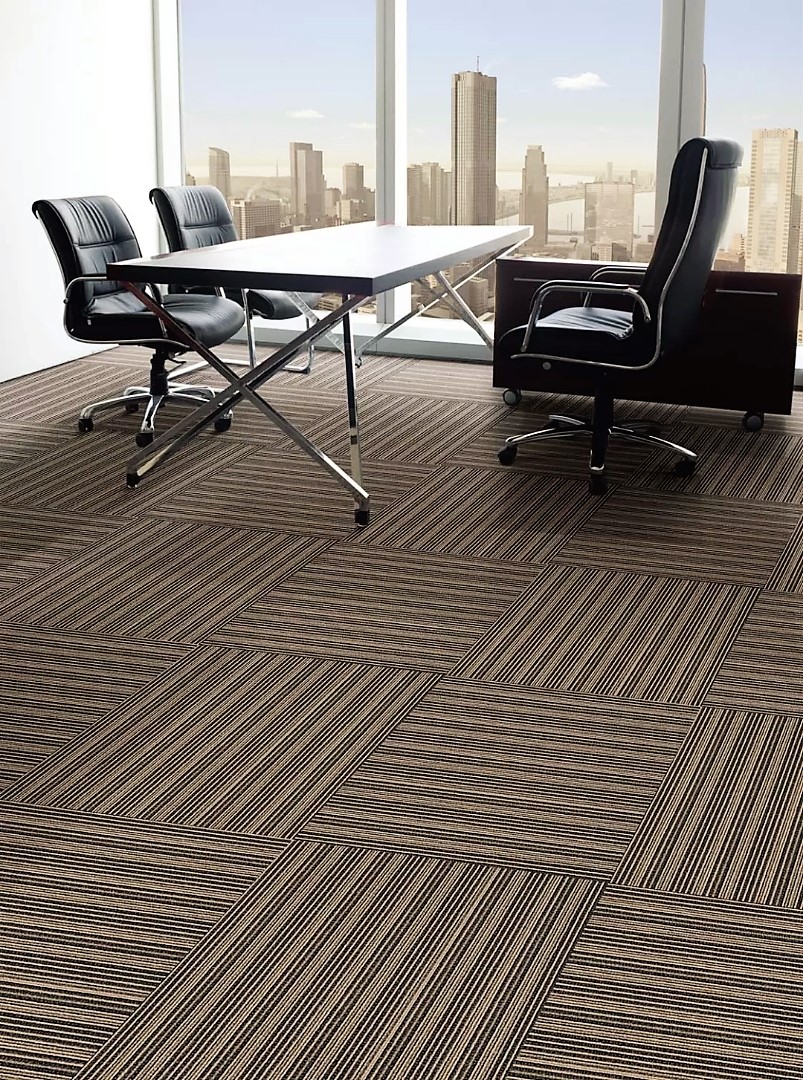 Fireproof Nylon 6 Printed Carpet Tiles, Fireproof Floor Tiles